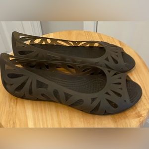 Crocs Jelly Flats Isabella shoes size 8 Kelly shoes Crocs shoes sandals slip on